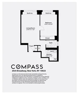 $715,000 | 2025 Broadway, Unit 5K | Upper West Side