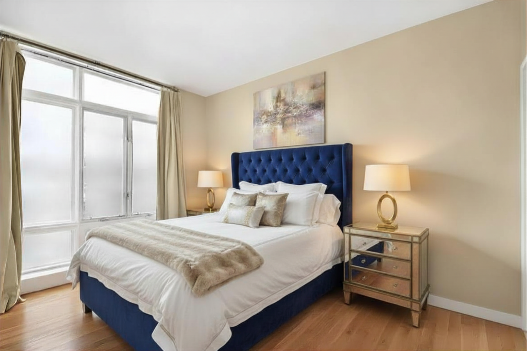 342 East 110th Street, Unit 5D Manhattan, NY 10029 - Photo 3 of 5 a bedroom with a bed and a window