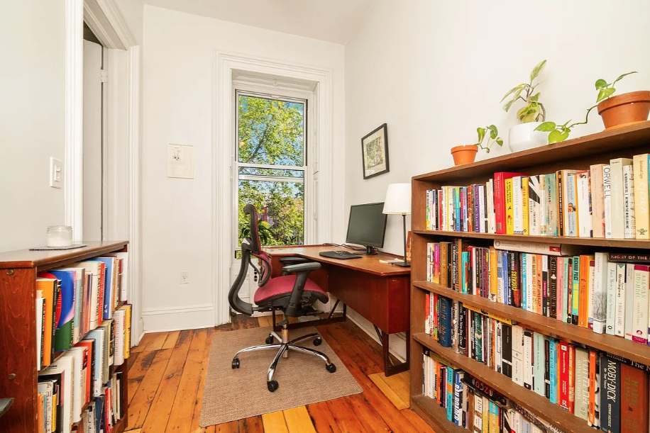 464 Macon Street, Unit 2 Brooklyn, NY 11233 - Photo 6 of 9 a view of a workspace with furniture and a window
