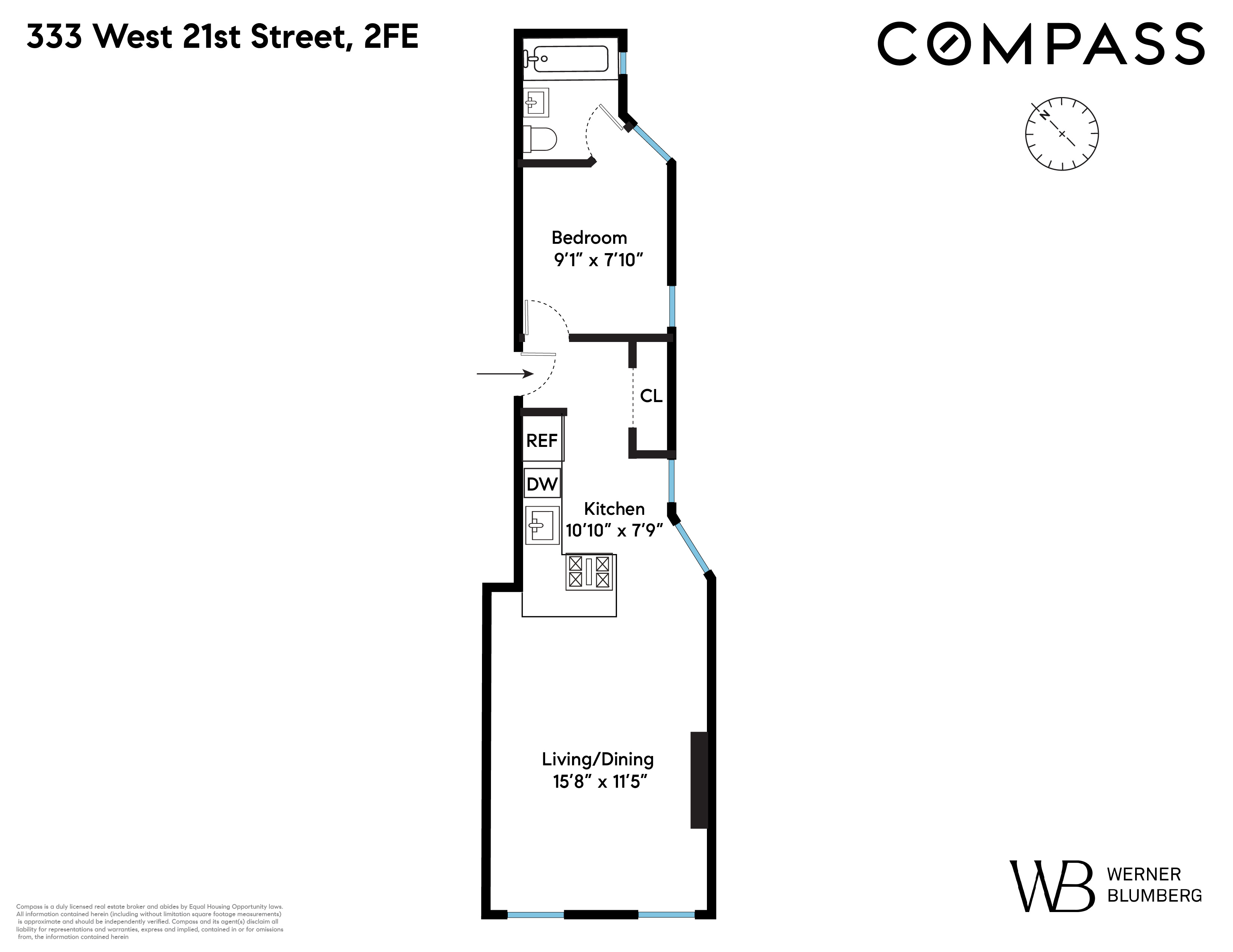 333 West 21st Street, Unit 2FE Manhattan, NY 10011 - Photo 10 of 10 a picture of a bench in a white building