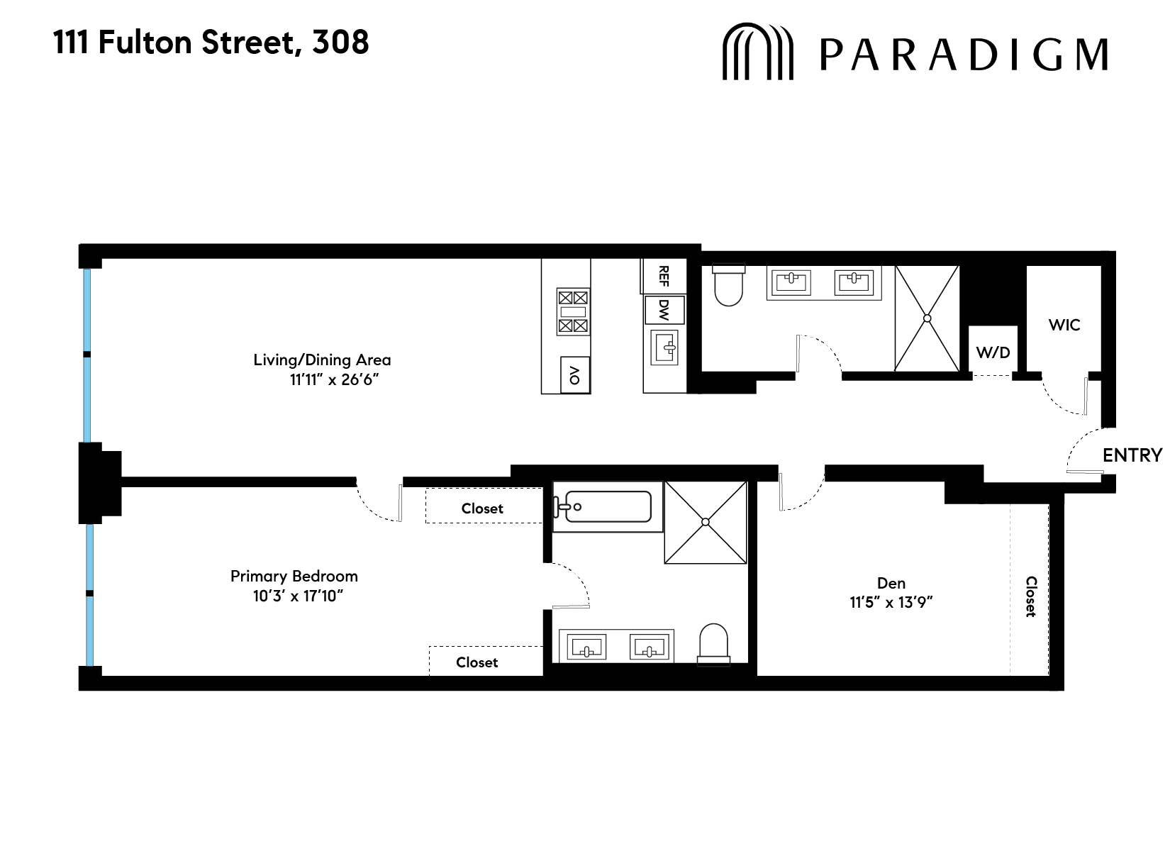 111 Fulton Street, Unit 308 Manhattan, NY 10038 - Photo 13 of 13 a picture of a bench