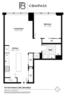 $1,199,000 | 115 York Street, Unit 18H | DUMBO