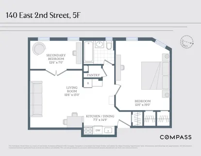 $625,000 | 140 East 2nd Street, Unit 5F | Windsor Terrace