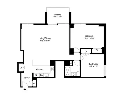 $1,325,000 | 100 Beekman Street, Unit 26D | Financial District