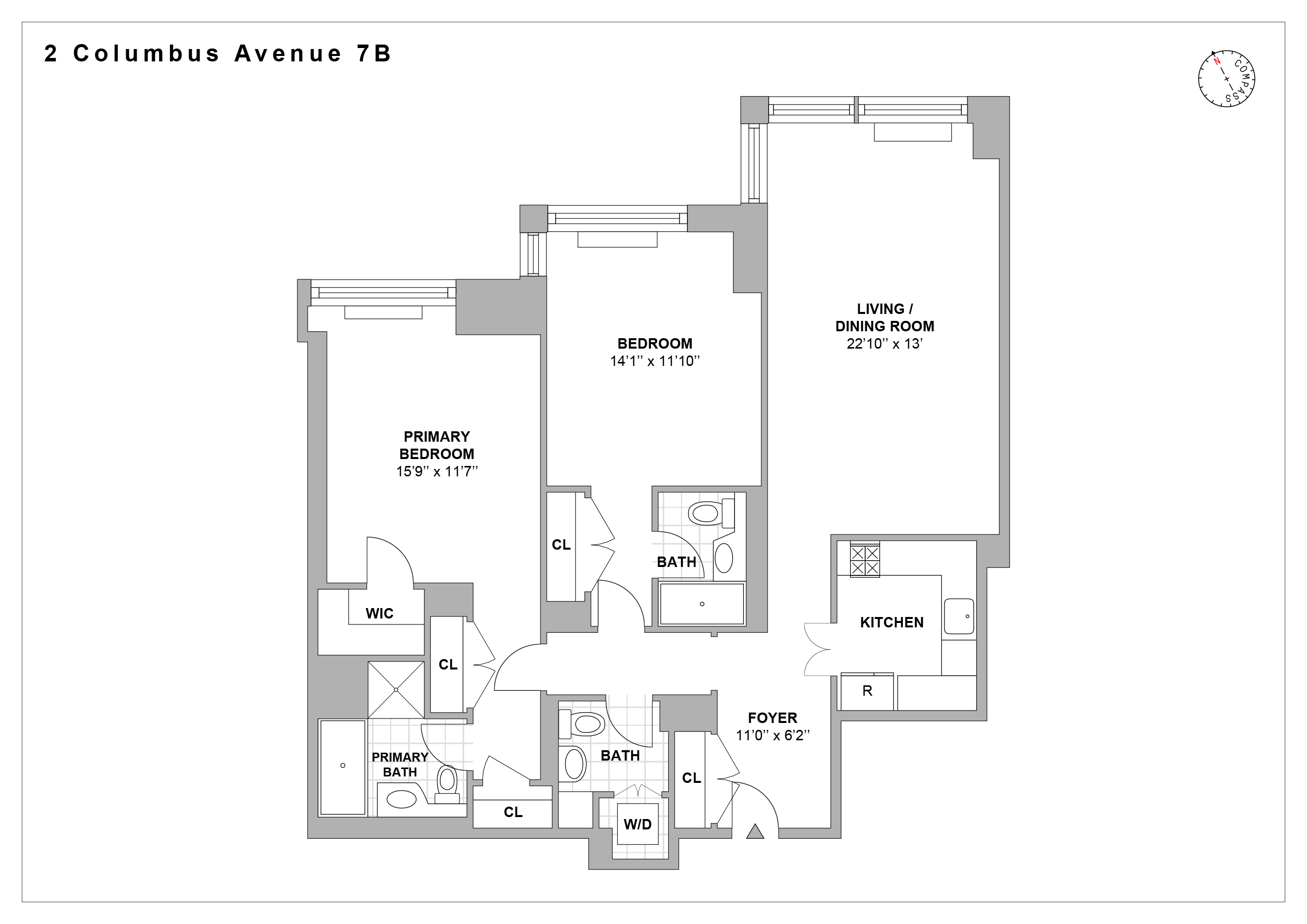 2 Columbus Avenue, Unit 7B Manhattan, NY 10019 - Photo 14 of 14