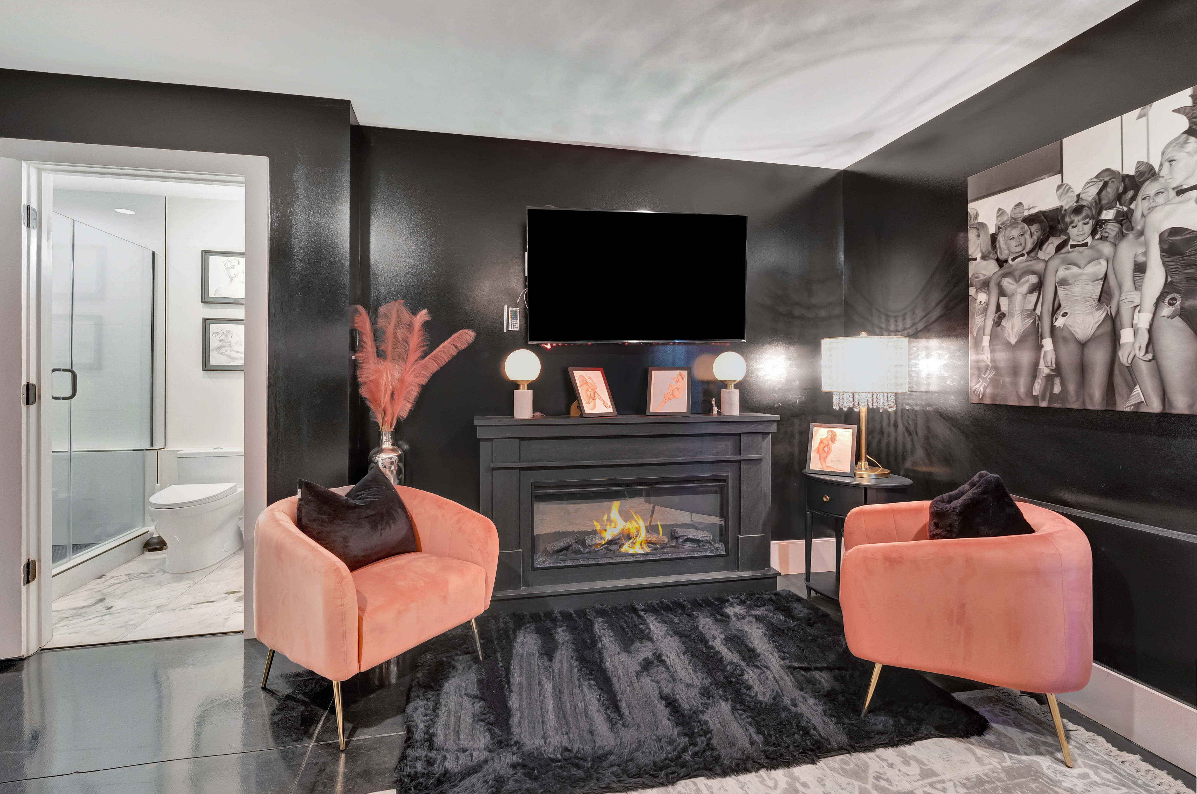 1203 Brick Church Pike Nashville, TN 37207 - Photo 21 of 44 a living room with furniture and a flat screen tv