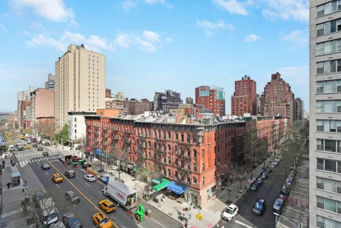 a view of balcony with city view