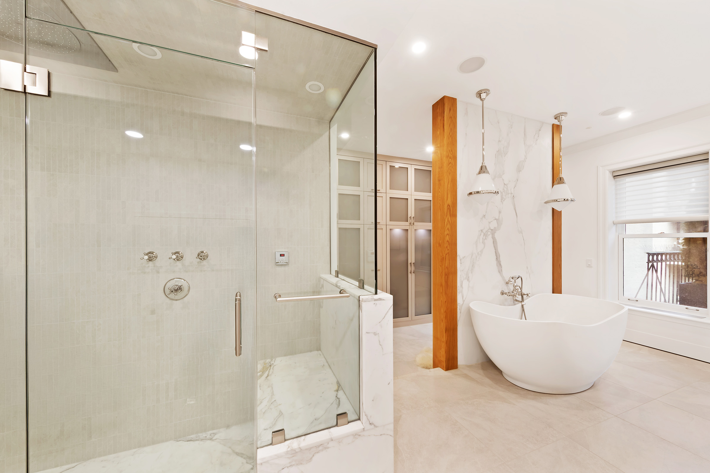 9 West 84th Street Manhattan, NY 10024 - Photo 10 of 31 a bathroom with a tub and shower