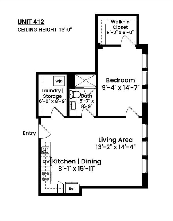 319 A Street, Unit 412 Boston, MA 02210 - Photo 12 of 20