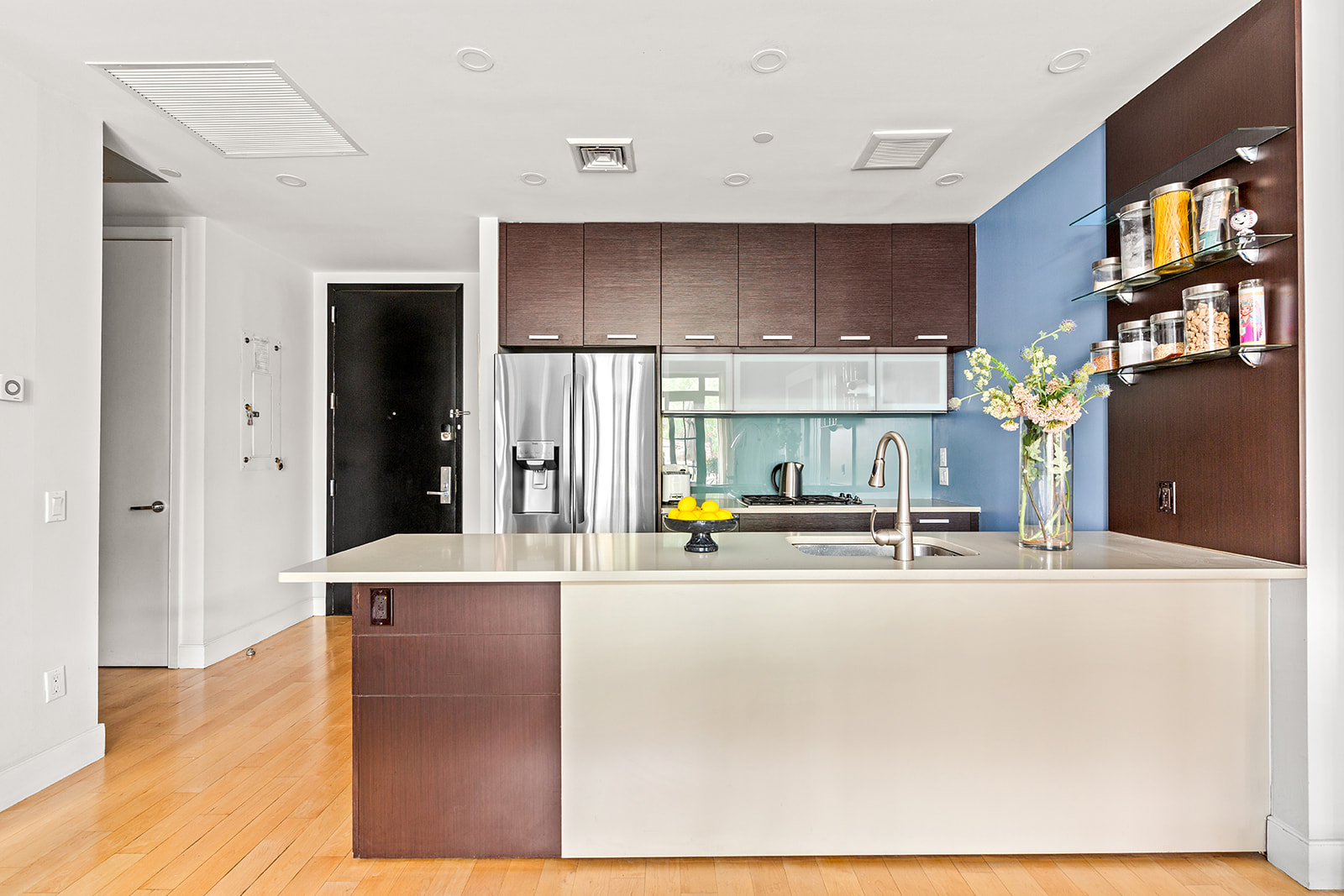 309 2nd Street, Unit 2F Brooklyn, NY 11215 - Photo 5 of 10 a kitchen with stainless steel appliances a refrigerator and a stove