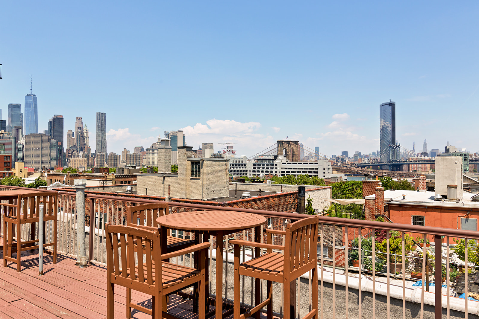 59 Pineapple Street, Unit 3F Brooklyn, NY 11201 - Photo 7 of 8 a view of a balcony with city view