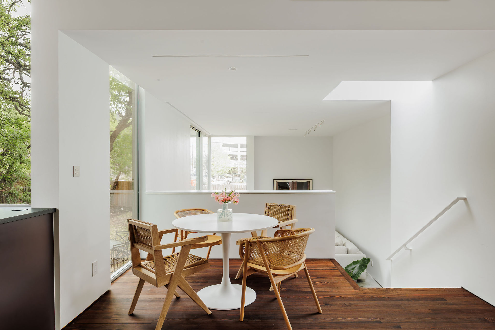 606 West 35th Street Austin, TX 78705 - Photo 18 of 37 a view of a dining room with furniture and wooden floor