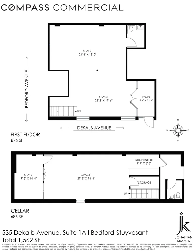 $5,000 | 535 DeKalb Avenue, Unit 1A | Bedford-Stuyvesant