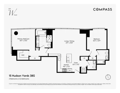 $3,600,000 | 15 Hudson Yards, Unit 38G | Hudson Yards