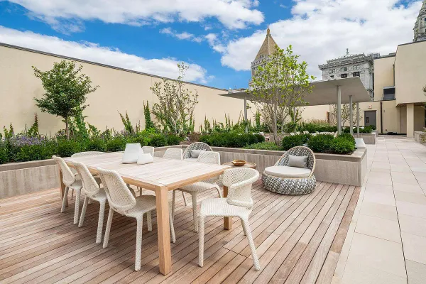 a view of a terrace