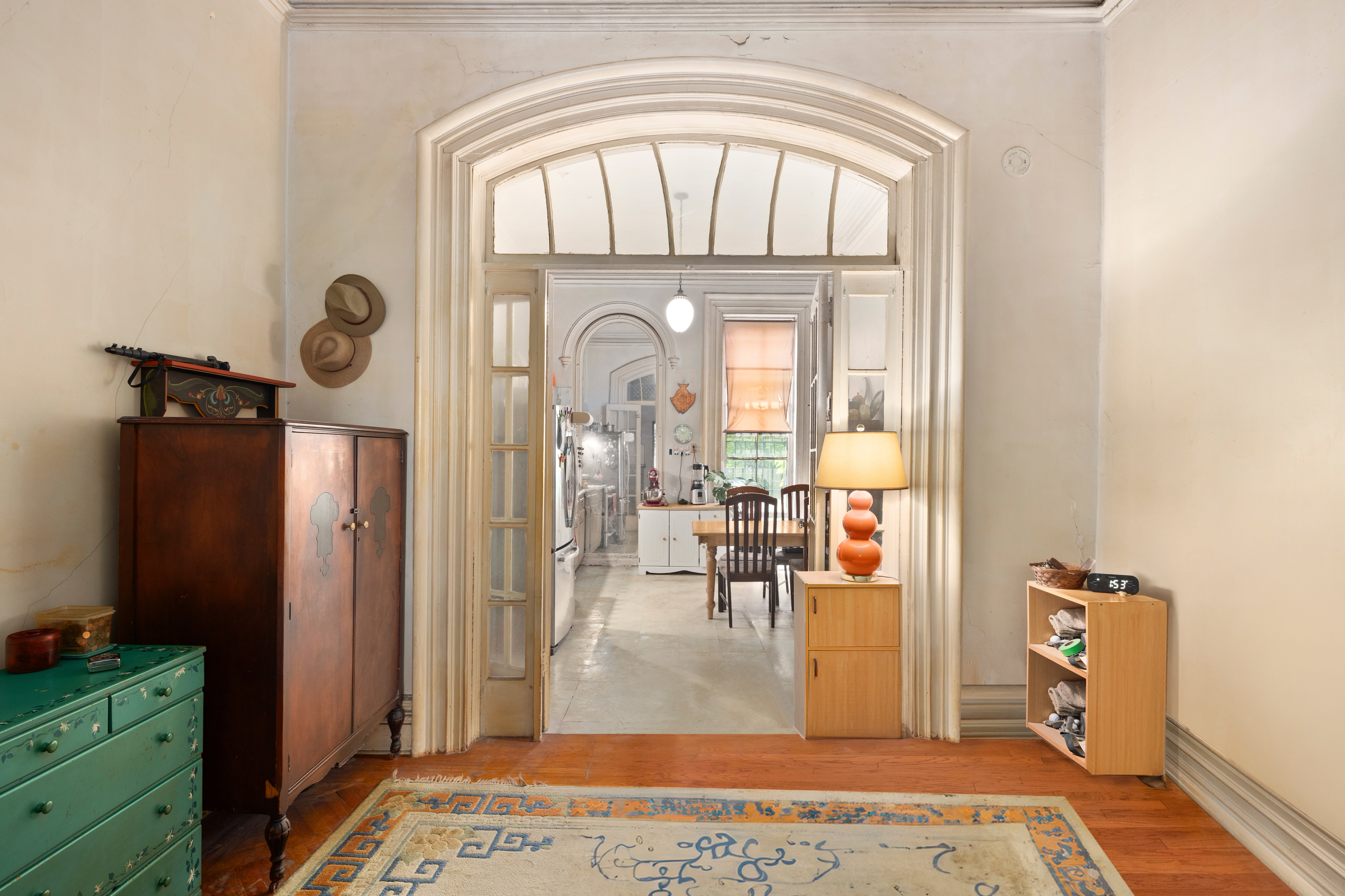212 Adelphi Street Brooklyn, NY 11205 - Photo 3 of 11 a view of an entryway with wooden floor
