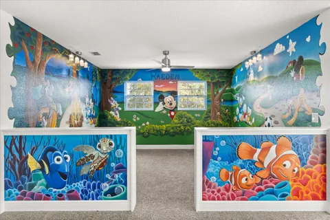 a view of room with stairs