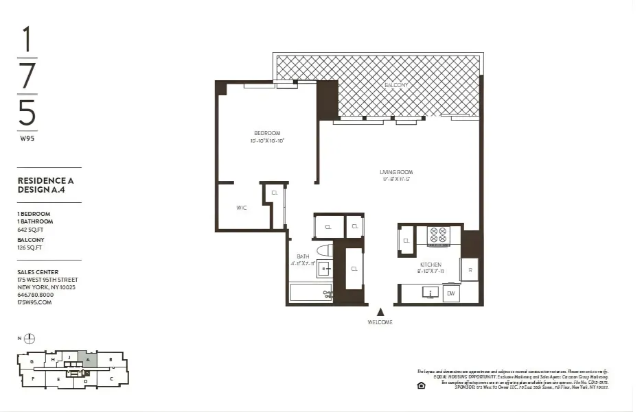 $4,750 | 175 West 95th Street, Unit 17A | Upper West Side