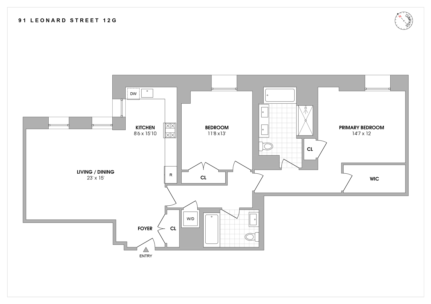 91 Leonard Street, Unit 12G Manhattan, NY 10013 - Photo 18 of 18