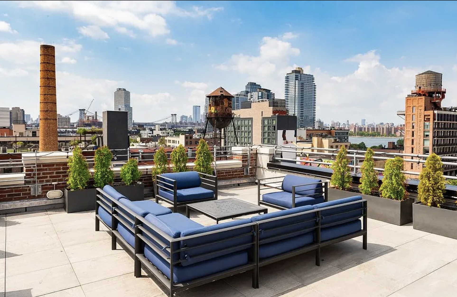 44 Berry Street, Unit 2T Brooklyn, NY 11249 - Photo 1 of 2 a couch on the terrace