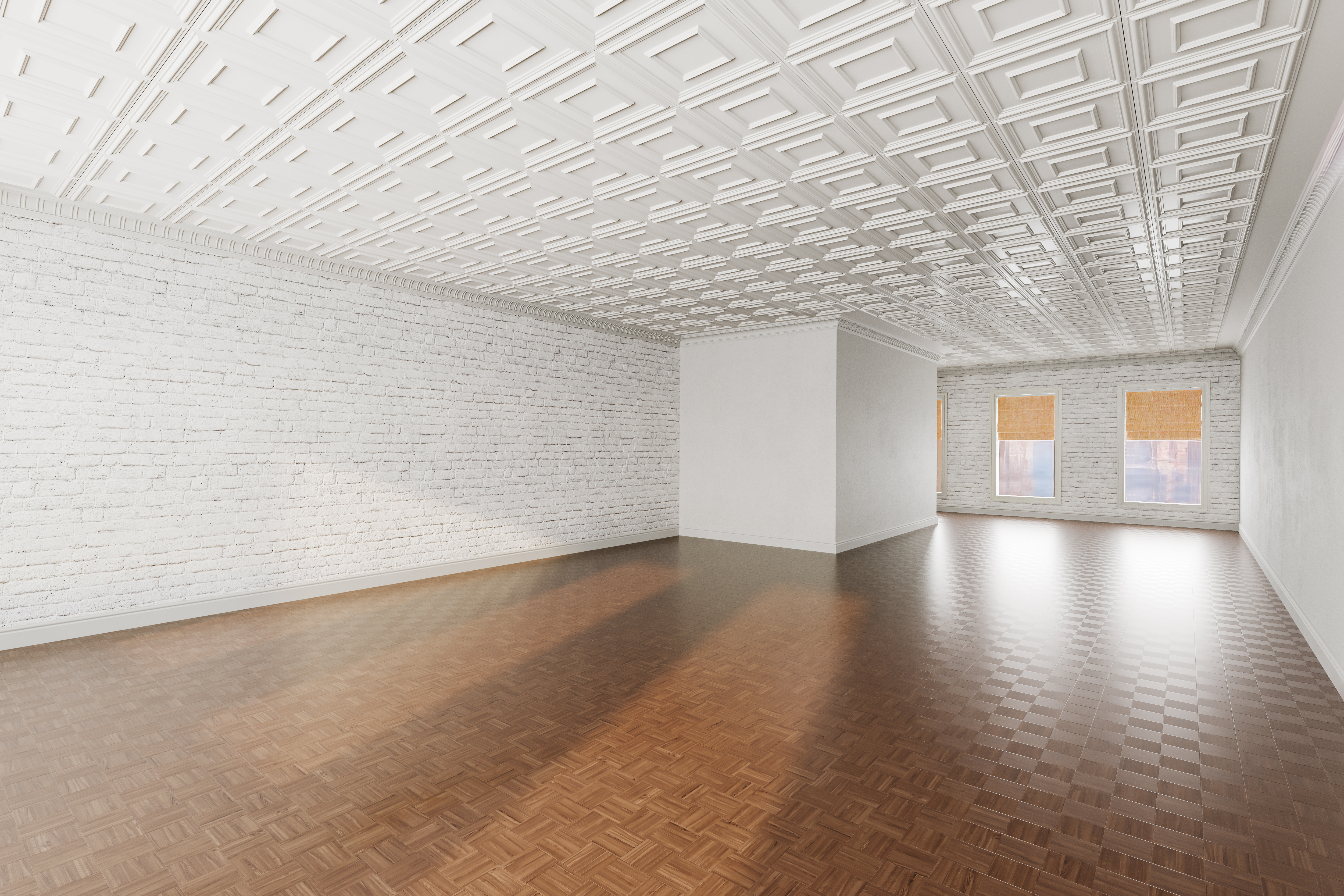 205 West Houston Street Manhattan, NY 10014 - Photo 4 of 10 an empty room with wooden floor and windows