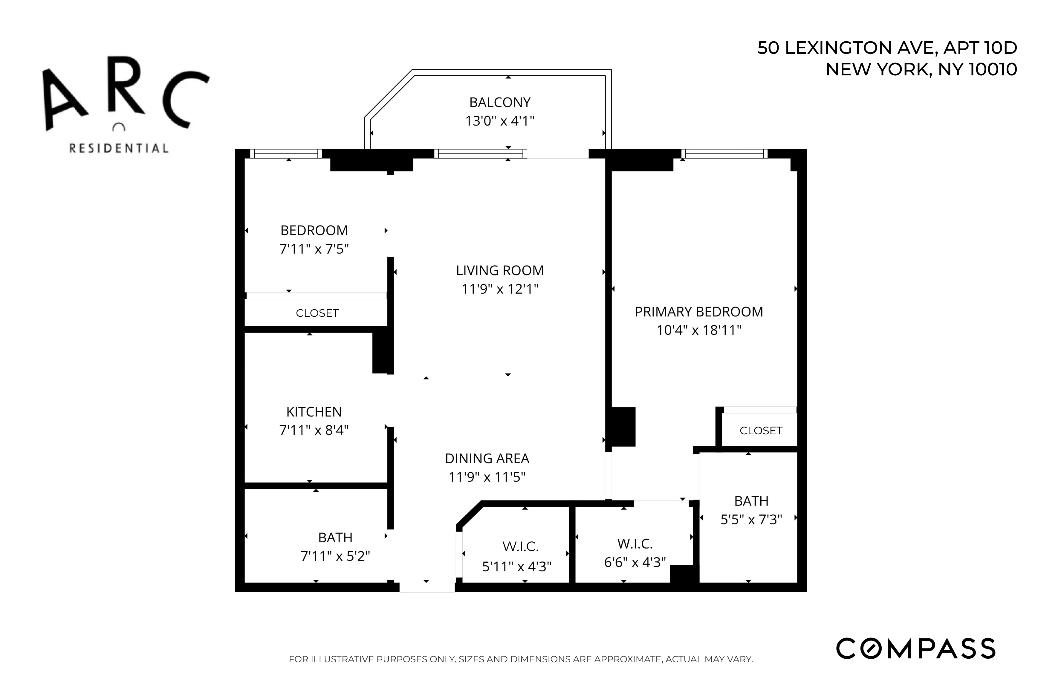 50 Lexington Avenue, Unit 10D Manhattan, NY 10010 - Photo 12 of 12 a picture of a floor plan