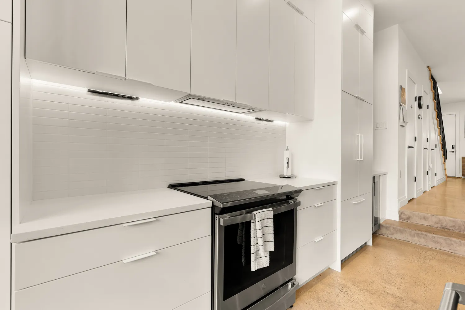 a utility room with washer and dryer