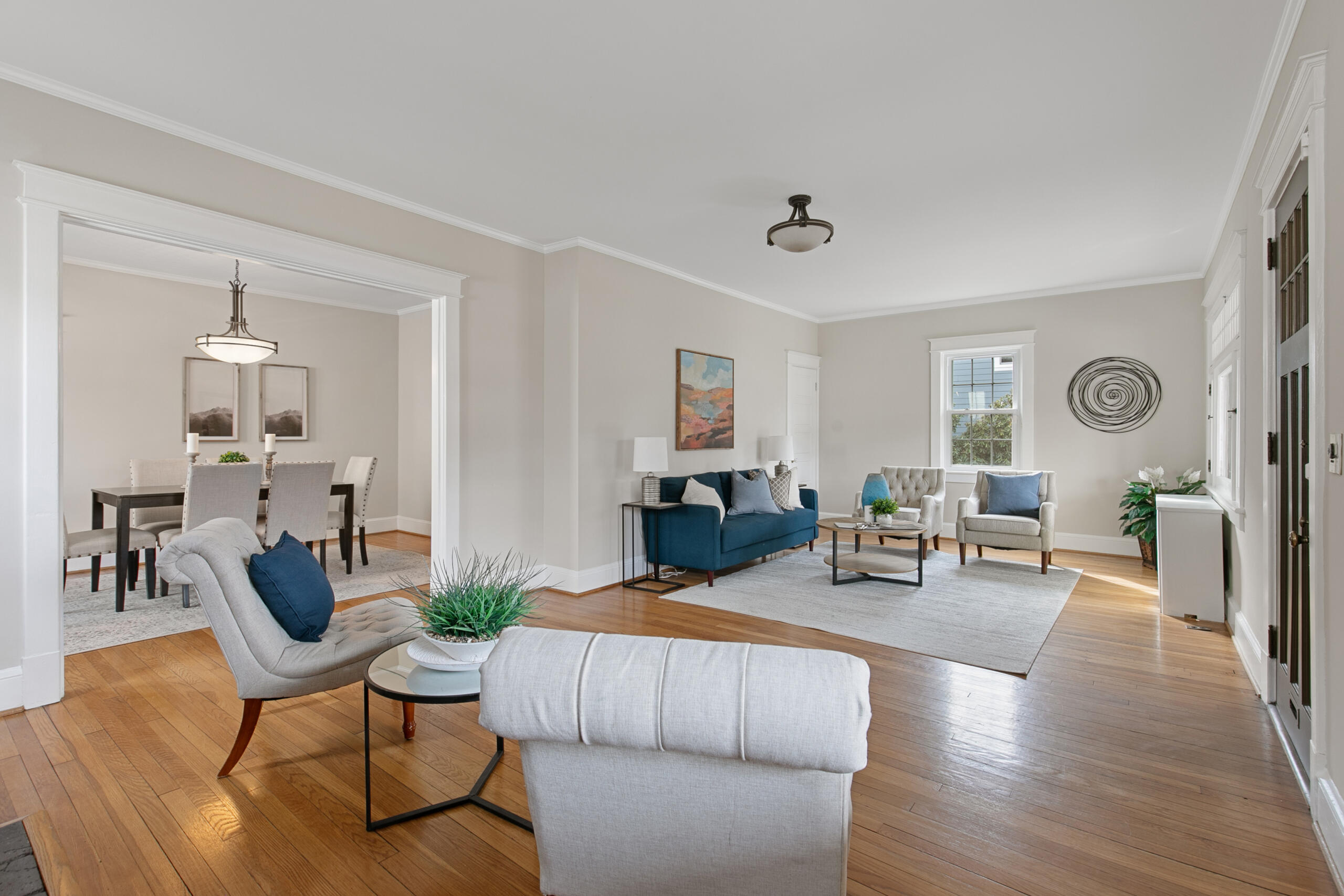 1908 Glen Ross Road Silver Spring, MD 20910 - Photo 7 of 63 a living room with furniture and wooden floor
