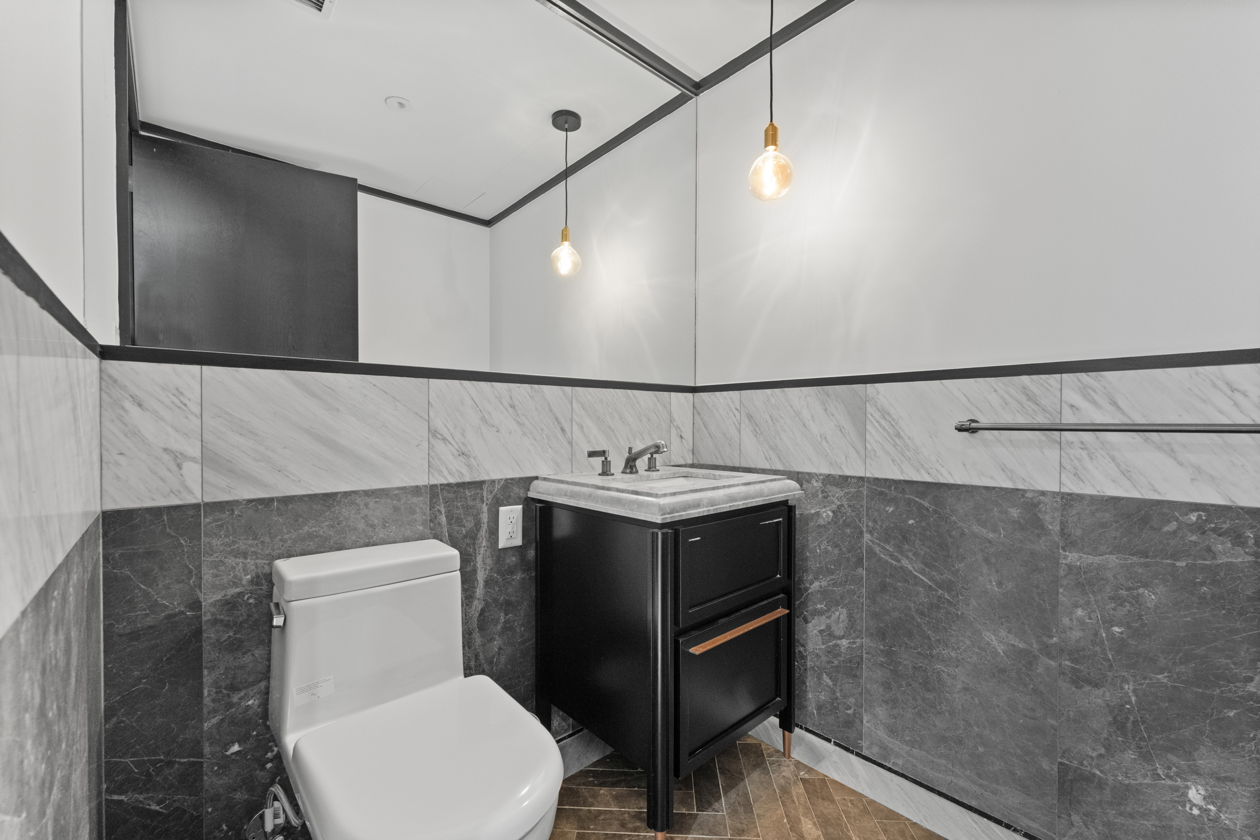 51 Jay Street, Unit 3I Brooklyn, NY 11201 - Photo 6 of 14 a bathroom with a sink and mirror