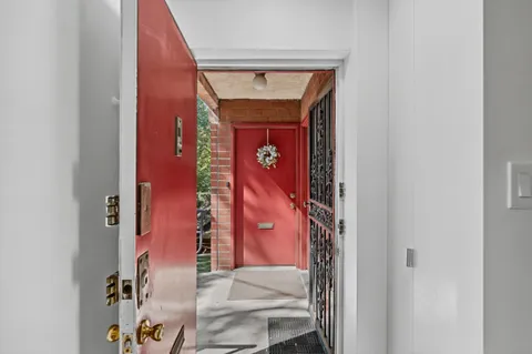 a view of an entryway door