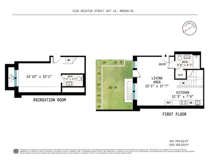 $678,000 | 1226 Decatur Street, Unit GARDEN | Bushwick
