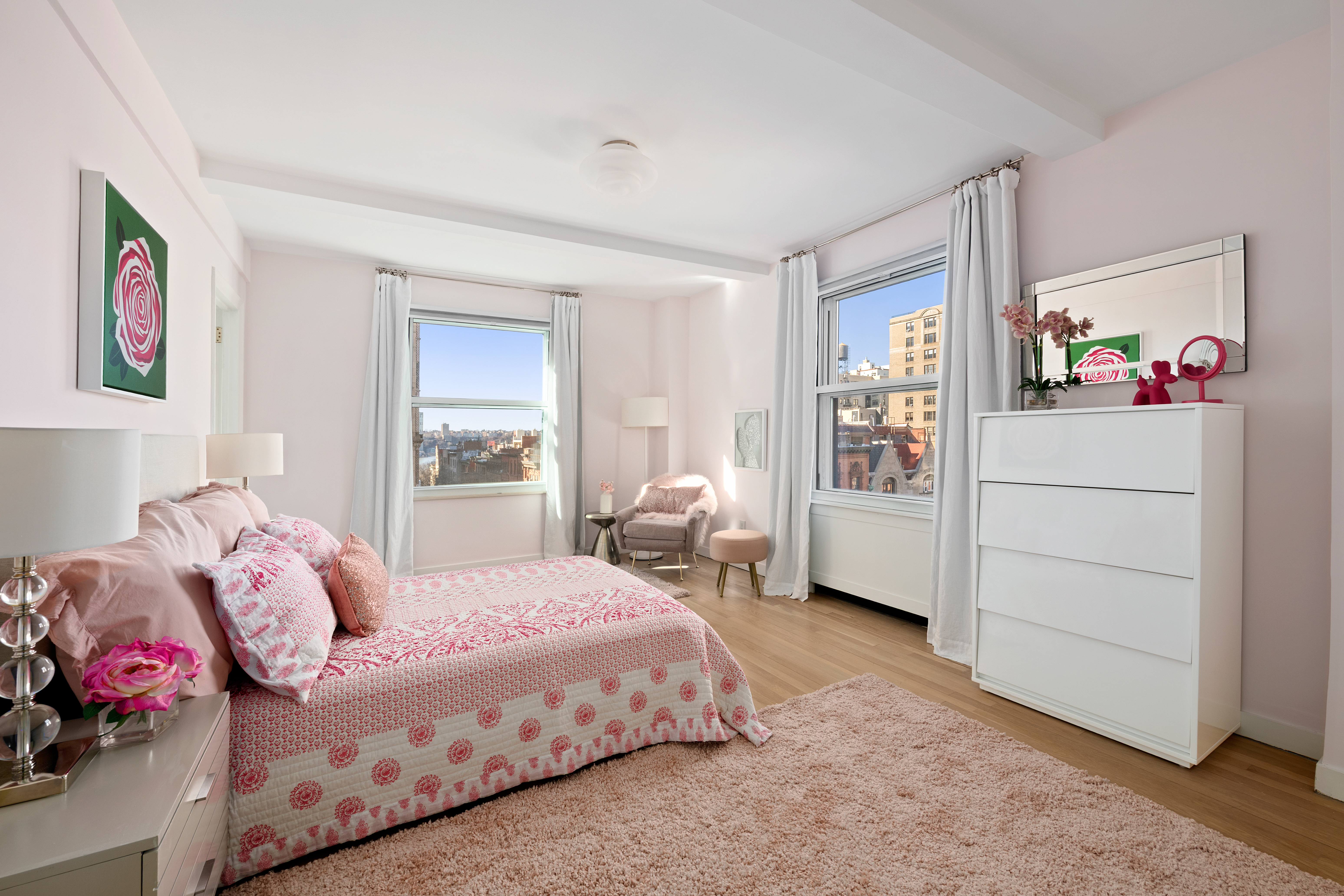 336 West End Avenue, Unit 7CD Manhattan, NY 10023 - Photo 8 of 16 a bedroom with a bed and furniture