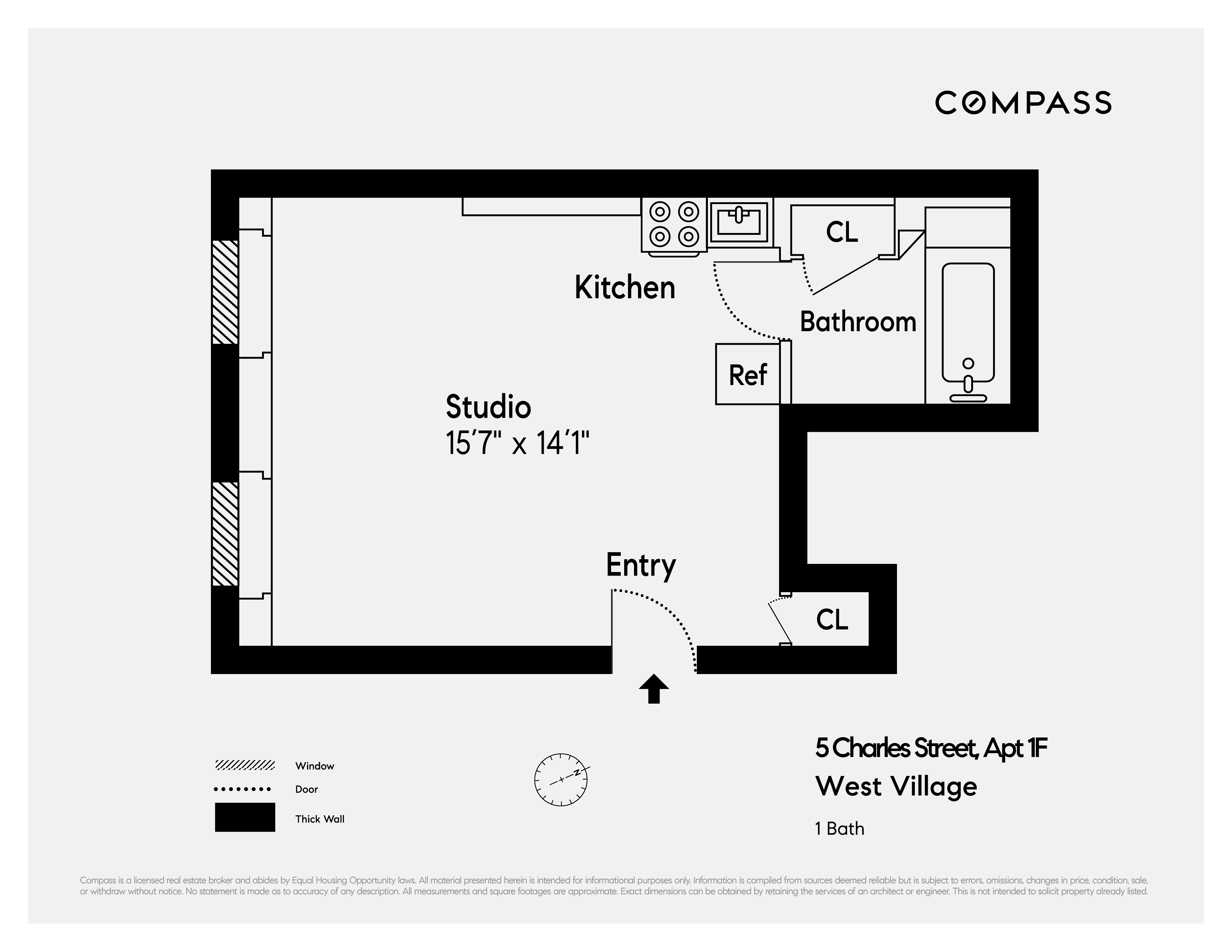 5 Charles Street, Unit 1F Manhattan, NY 10014 - Photo 5 of 5