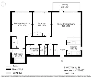 $950,000 | 5 West 127th Street, Unit 3B | Central Harlem