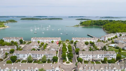a city view with a lake view