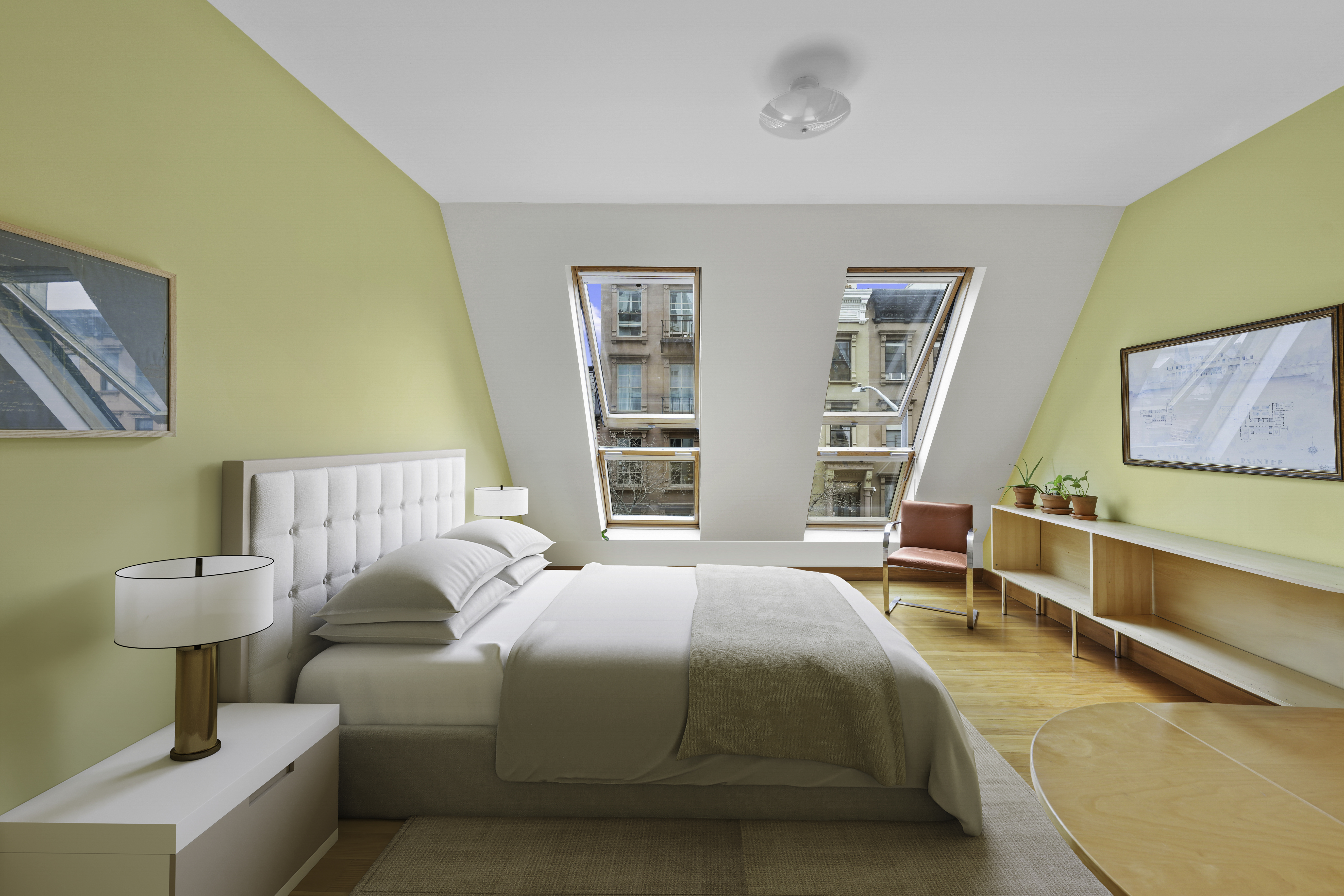 133 West 123rd Street Manhattan, NY 10027 - Photo 18 of 31 a bedroom with a bed and a dresser next to a window