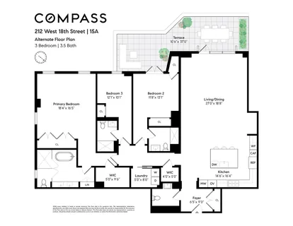 $11,995,000 | 212 West 18th Street, Unit 15A | Chelsea