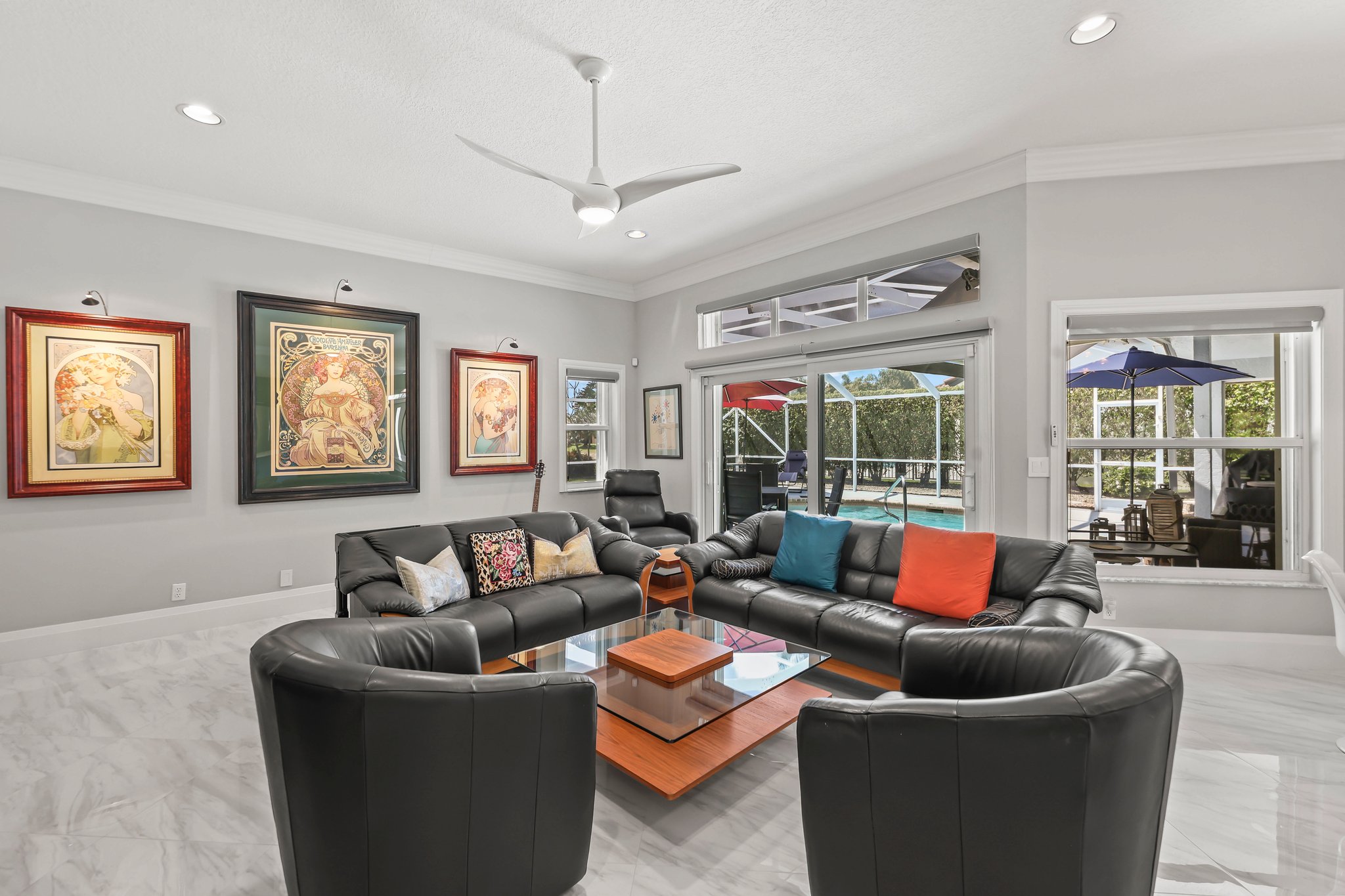 20317 Hacienda Court Boca Raton, FL 33498 - Photo 23 of 100 a living room with furniture and a large window