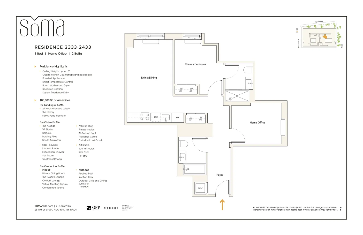 $6,750 | 25 Water Street, Unit 2333 | Financial District