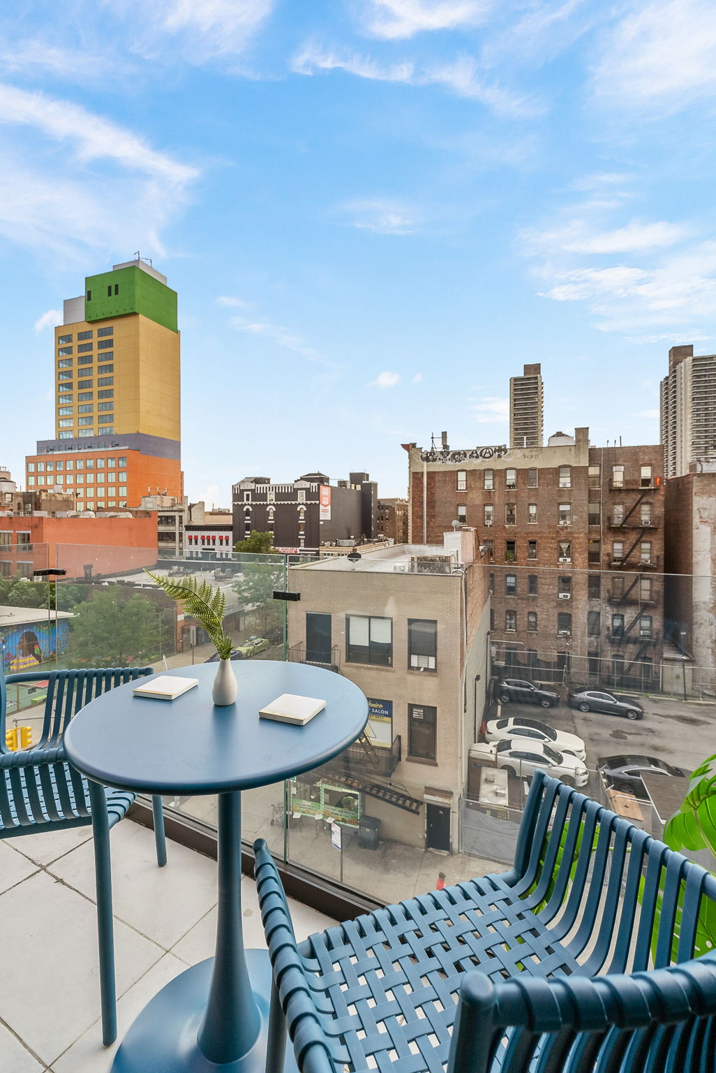553 West 182nd Street, Unit 5R Manhattan, NY 10033 - Photo 3 of 12 a view of a terrace with furniture and stove