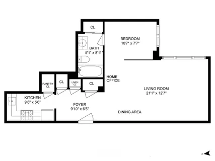 $410,000 | 150 East 61st Street, Unit 8B | Lenox Hill