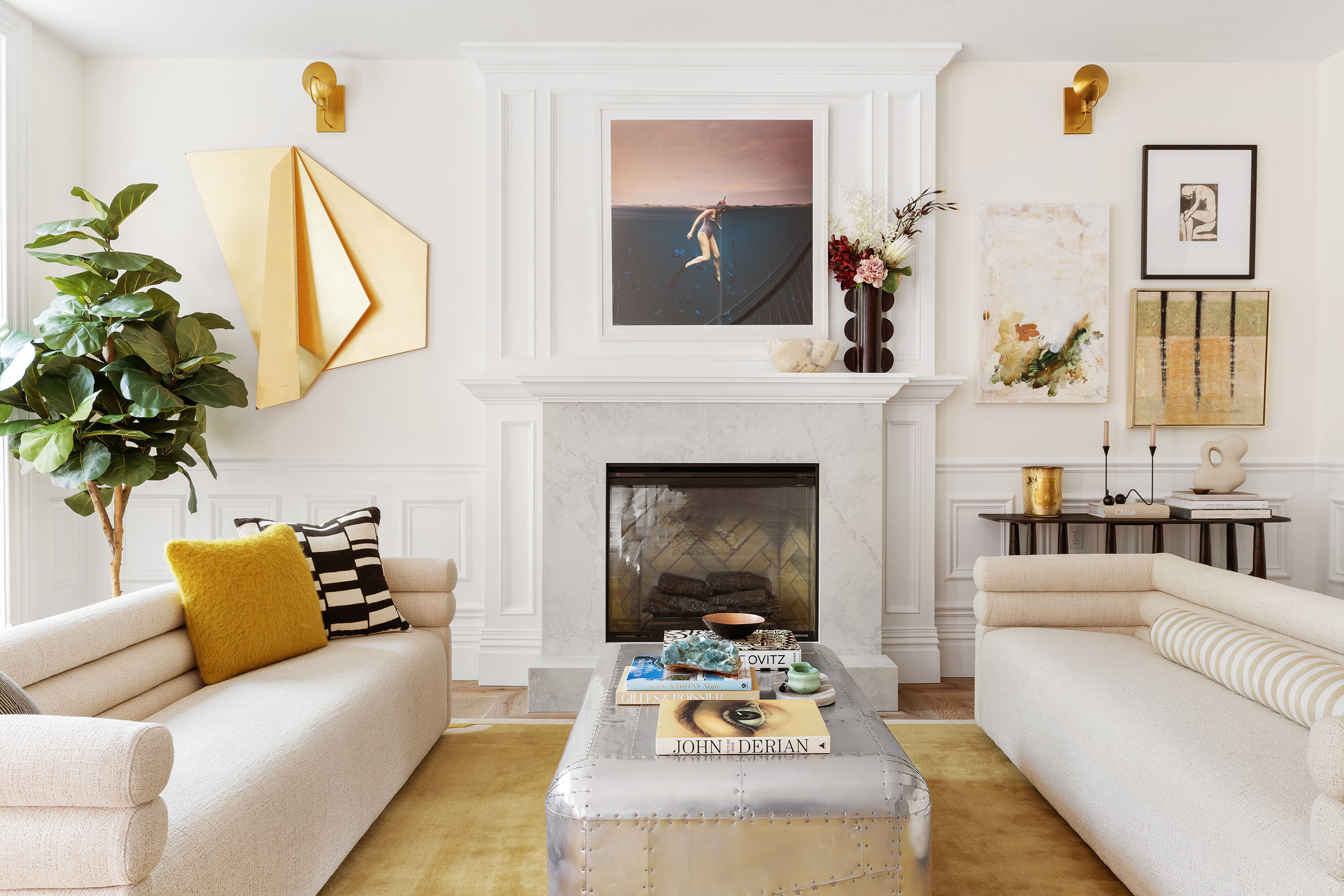 149 Kane Street Brooklyn, NY 11231 - Photo 1 of 26 a living room with furniture and a fireplace