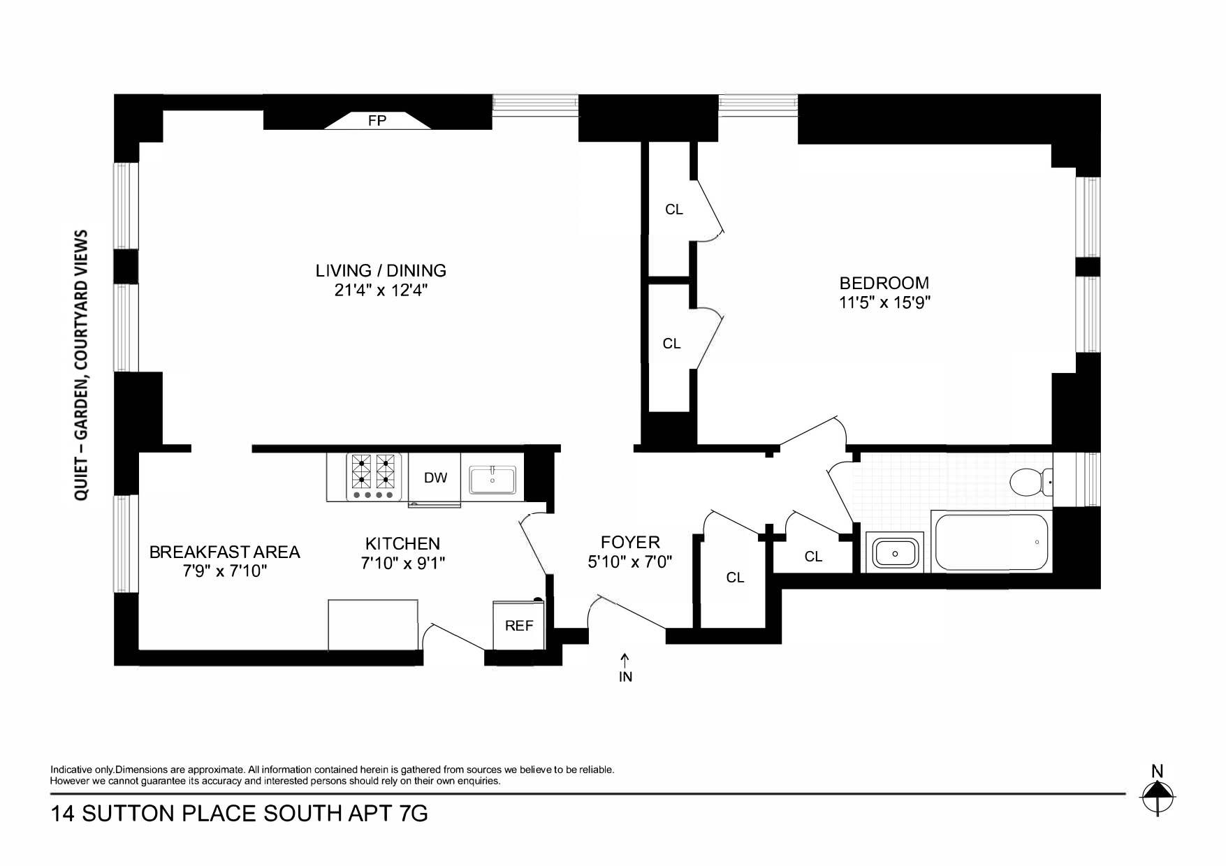 14 Sutton Place South, Unit 7G Manhattan, NY 10022 - Photo 11 of 11 Gallery Image 11