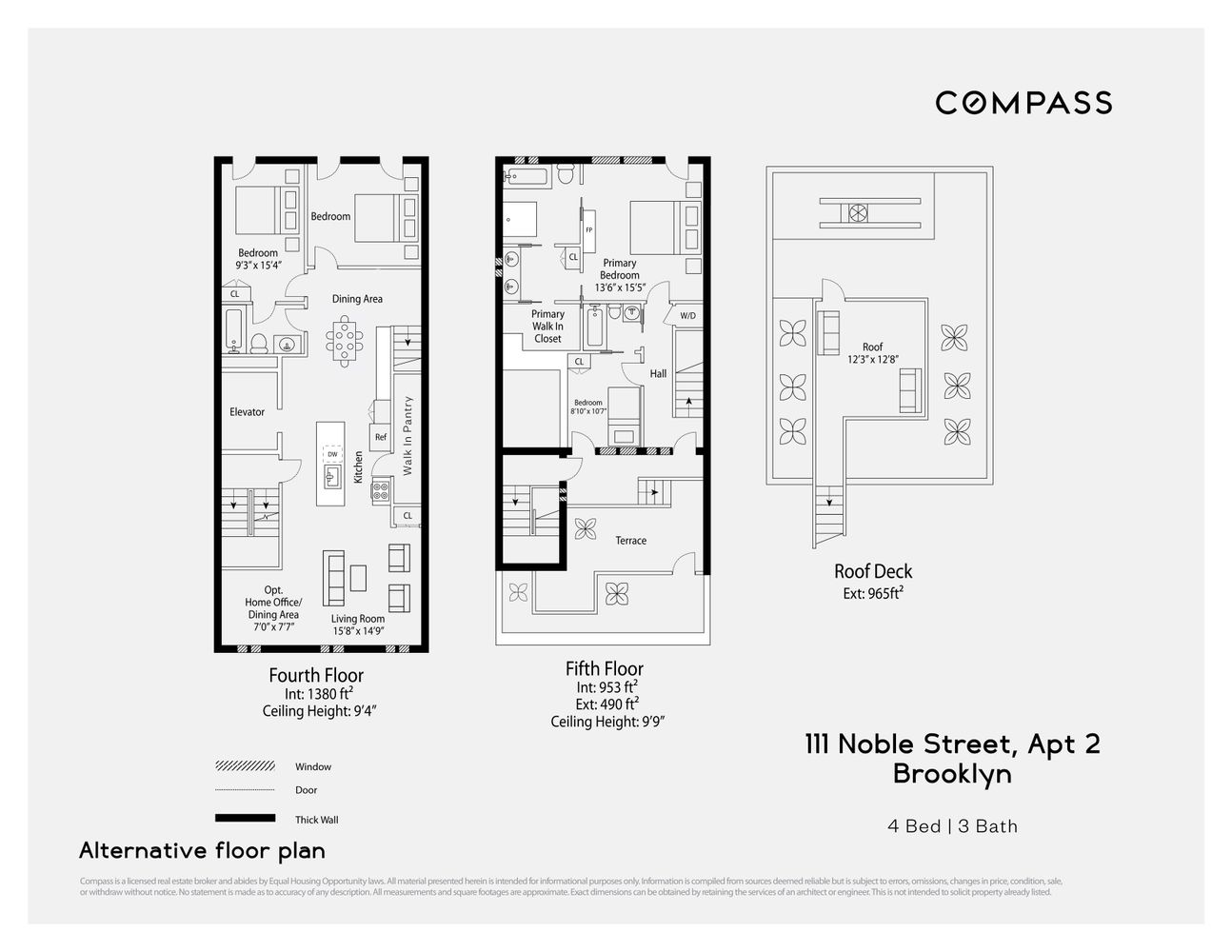 111 Noble Street, Unit 2 Brooklyn, NY 11222 - Photo 13 of 13 a picture of a floor plan