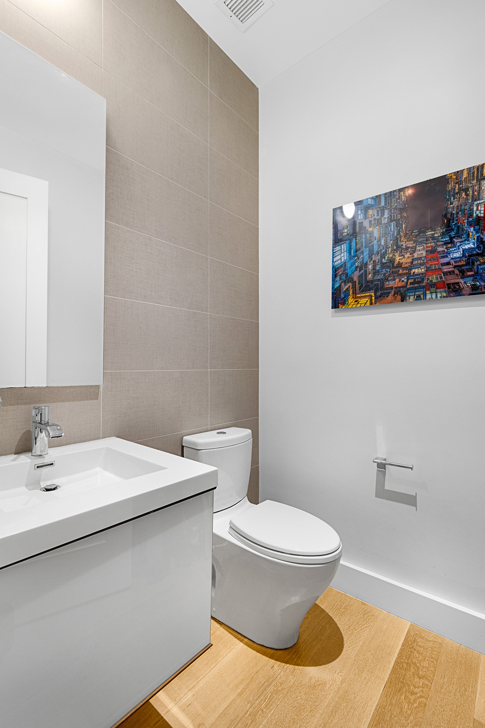 15 Hubert Street, Unit 2C Manhattan, NY 10013 - Photo 11 of 15 a bathroom with a sink and a toilet