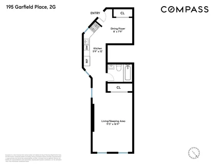 $425,000 | 195 Garfield Place, Unit 2G | Park Slope