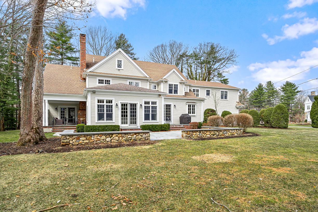 Country Way Needham, MA 02492 - Photo 23 of 27 a front view of a house with a yard