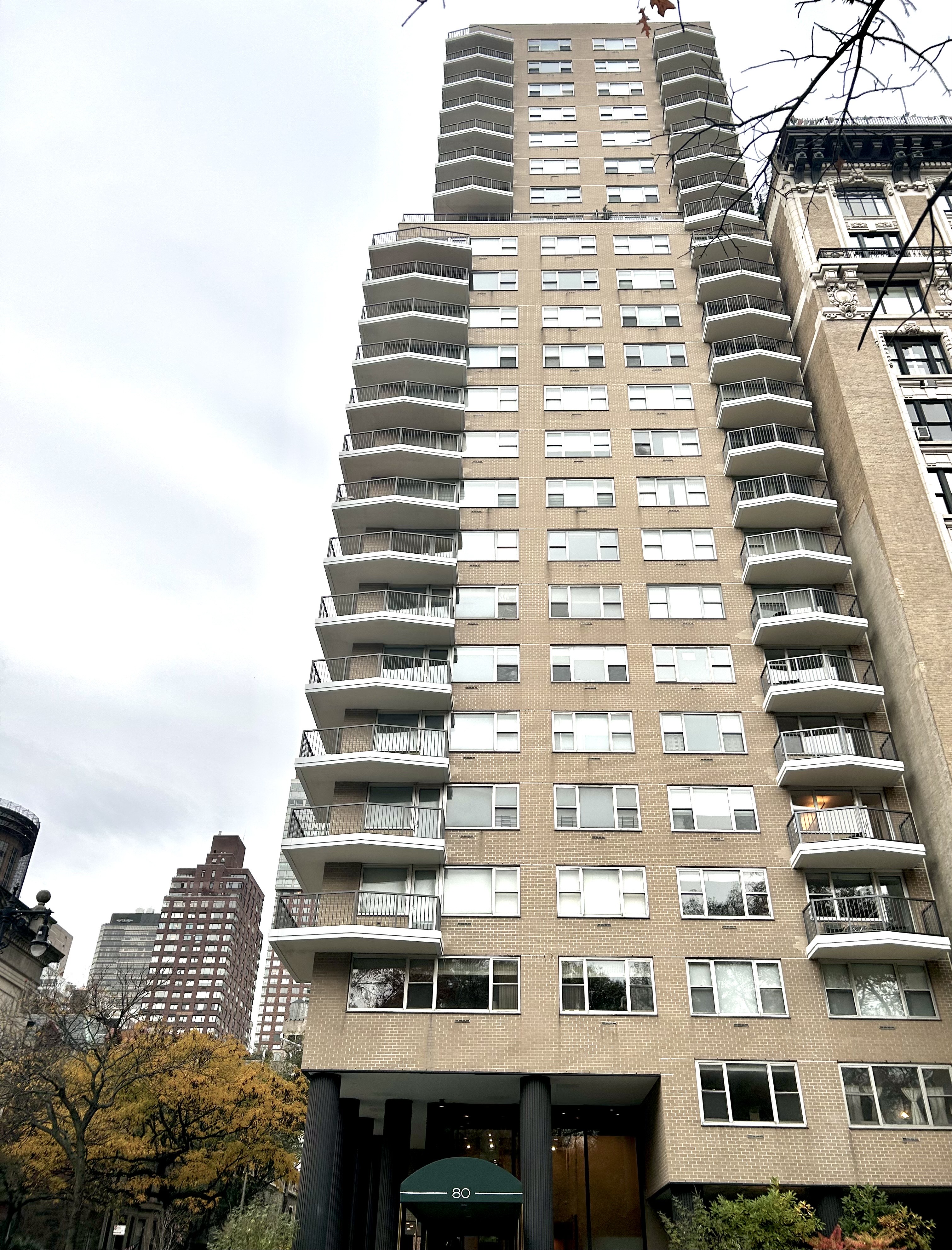 80 Central Park West, Unit 4C Manhattan, NY 10023 - Photo 10 of 11 a front view of a building