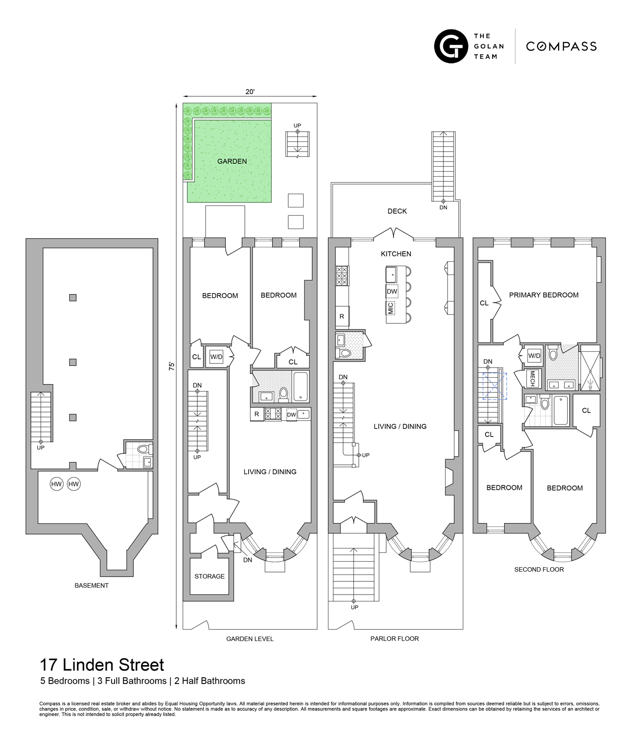 17 Linden Street Brooklyn, NY 11221 - Photo 19 of 19 a picture of a floor plan