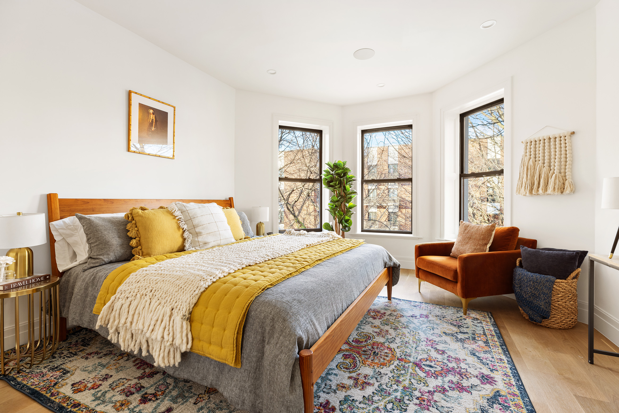 347 A Quincy Street Brooklyn, NY 11216 - Photo 5 of 15 a bed room with a bed and a couch